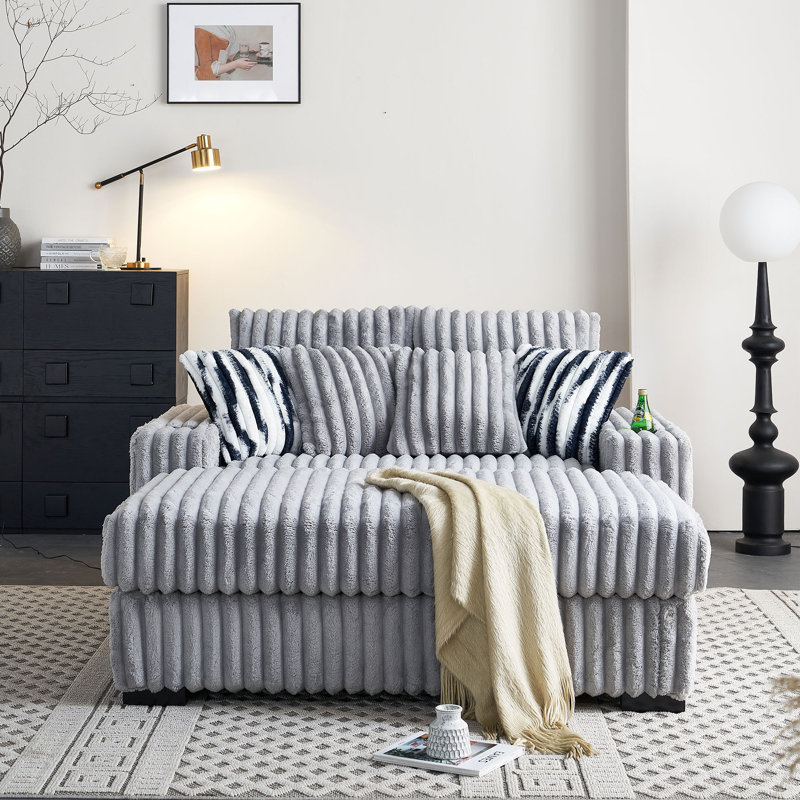 Latitude Run® 61.42''W Modular Upholstered Fabric Loveseat Latitude Run® 61.42''W Modular Upholstered Fabric Loveseat